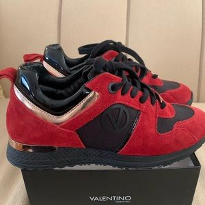 Valentino Iris, Red/Black sneakers size 7